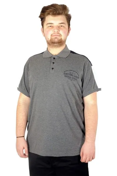 Büyük Beden T-shirt Polo Better Days 21335 Antramelanj ANTRASIT