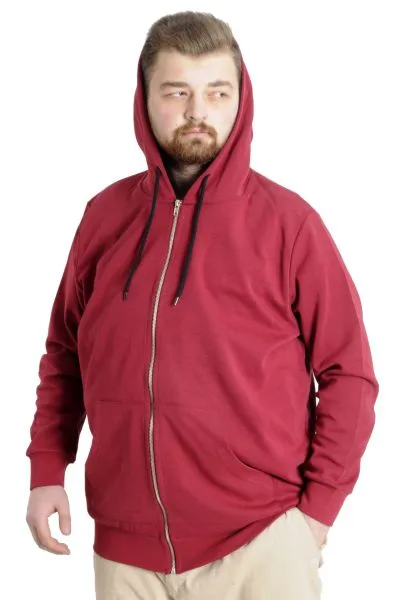 Erkek Hırka Kapson Fermuarlı Steel Interlock 21600 Bordo [product_color]