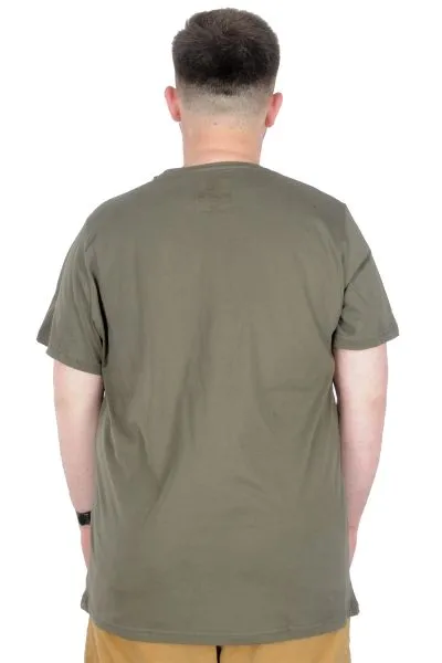 Büyük Beden T-Shirt Bis Yaka Culture 22191 Haki HAKI
