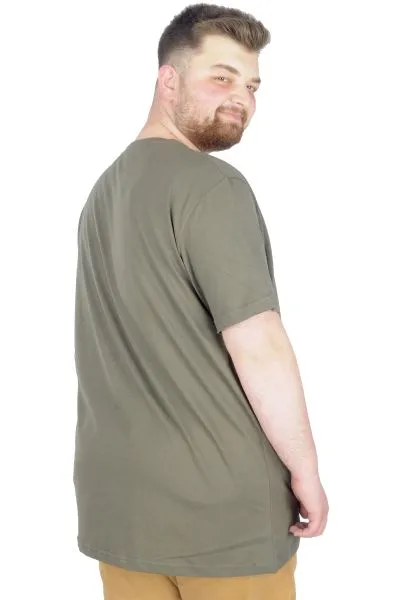 Büyük Beden T-Shirt Bis Yaka Paradise 22199 Haki HAKI