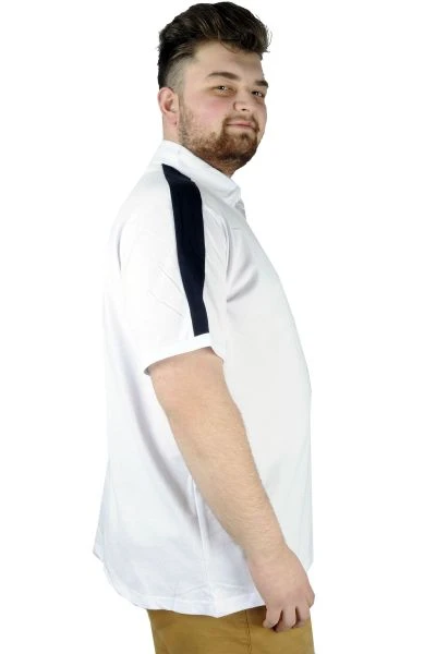 Big Tall Men s T shirt Polo Choose Your Mode 22309 White