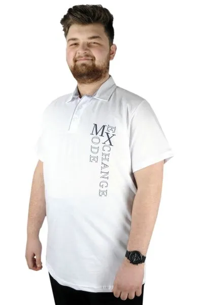 Erkek Polo T shirt Mode Exchange 22312 Beyaz BEYAZ