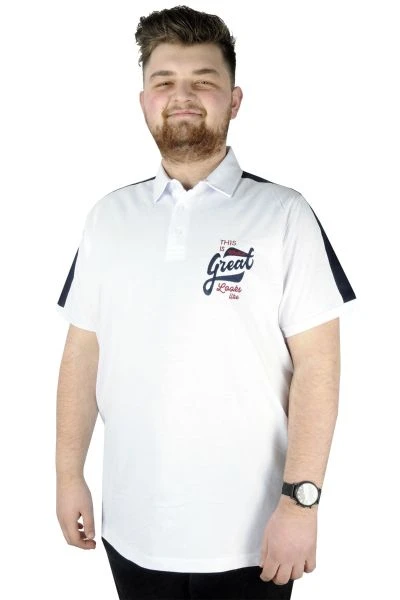 Erkek T shirt Polo Great 22316 Beyaz