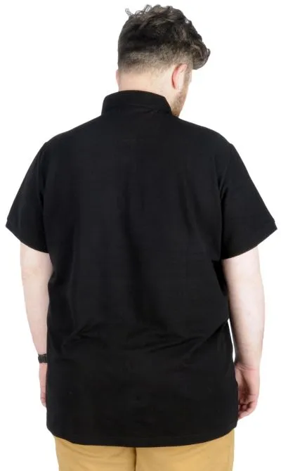 Büyük Beden T-Shirt Polo Skipper Crew 22341 Siyah SIYAH