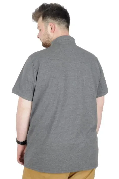 Büyük Beden T-Shirt Polo Steamnoat  22345 Antramelanj ANTRASIT