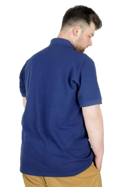Büyük Beden T-Shirt Polo Design MX  22346 İndigo INDIGO