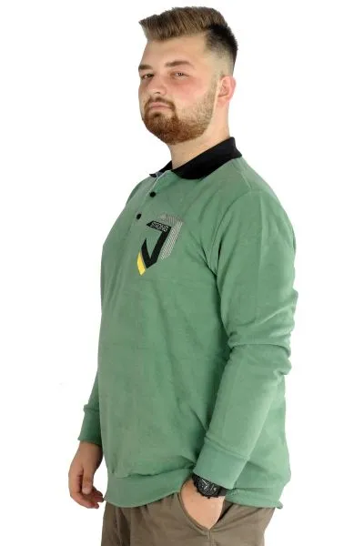 Erkek Sweatshirt  Polo Selanik Strong 22440 Çağla YESIL