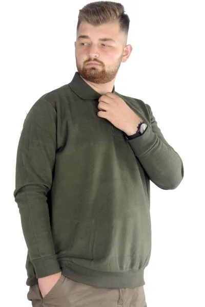 Erkek Sweatshirt  Polo Selanik İnfinite 22441 Haki HAKI