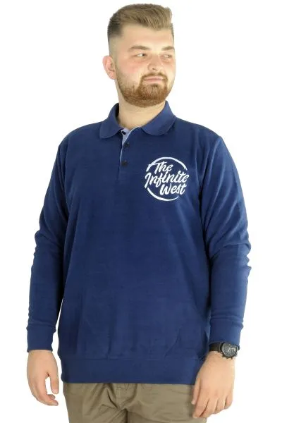 Erkek Sweatshirt  Polo Selanik İnfinite 22441 İndigo INDIGO