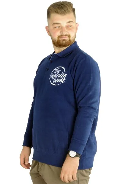 Erkek Sweatshirt  Polo Selanik İnfinite 22441 İndigo INDIGO