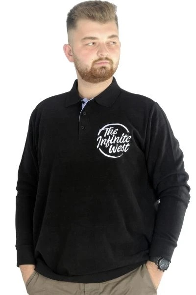 Erkek Sweatshirt  Polo Selanik İnfinite 22441 Siyah