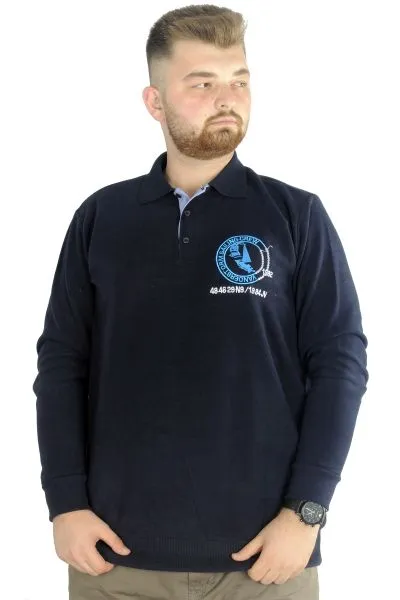 Erkek Sweatshirt  Polo Selanik Sailing Crew 22442 Lacivert