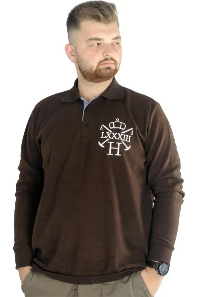 Erkek Sweatshirt  Polo Selanik 83 22443 Kahverengi KAHVERENGI