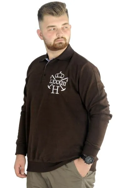 Erkek Sweatshirt  Polo Selanik 83 22443 Kahverengi KAHVERENGI