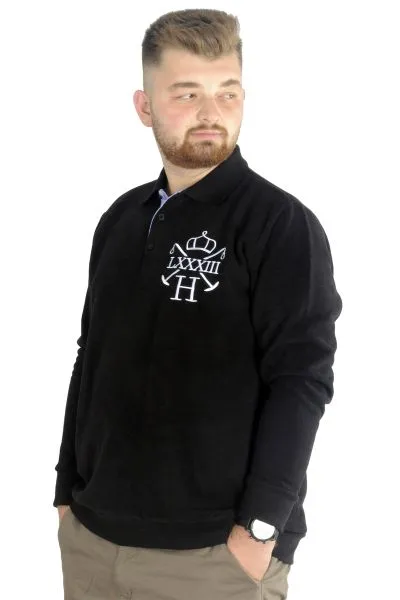 Erkek Sweatshirt  Polo Selanik 83 22443 Siyah SIYAH