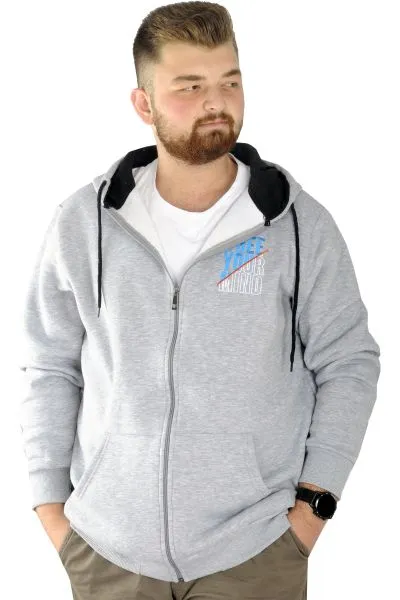 Erkek Sweat Fermuarlı Free Your Mind 22536 Grimelanj GRI