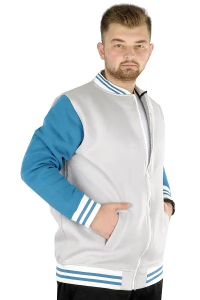 Büyük Beden Erkek Kolej Mont 22618 Gri GRI