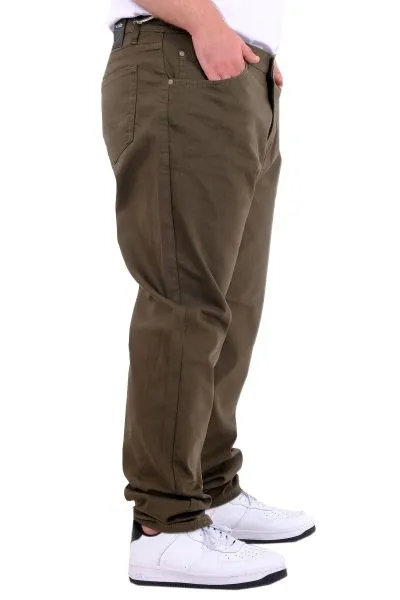 Big Size Men Gabardinee Pants 5 Pockets Doğa Classic 22920 Khaki