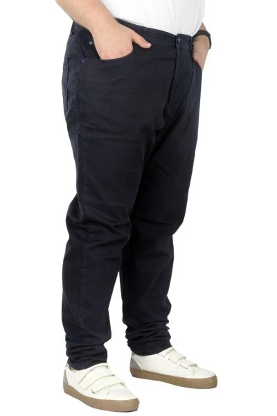Big Size Men Gabardine Pants 5 Pockets Doğa Classic 22920 Navy blue