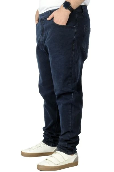 Big Tall Men Jeans 5 Pockets Marvel 22921 Navy Blue