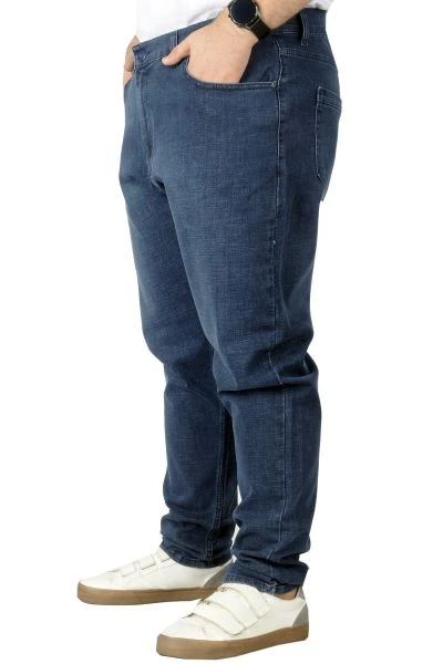 Big Tall Men Jeans 5 Pockets Marvel 22921 Blue