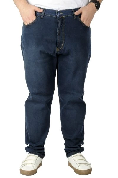 Big Tall Men Jeans Classic 5 Pockets Marvel 22922 Navy Blue