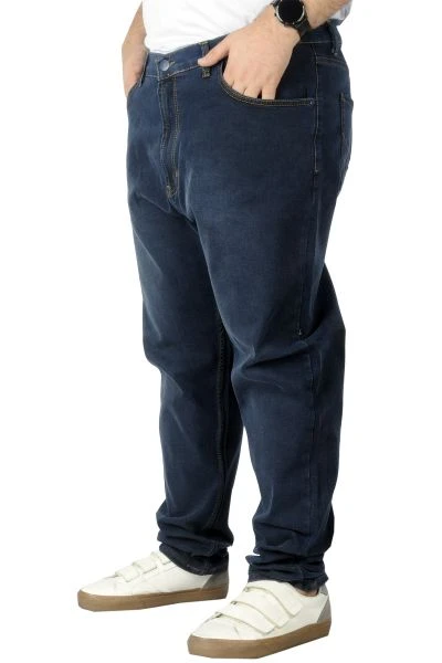 Big Tall Men Jeans Classic 5 Pockets Marvel 22922 Navy Blue