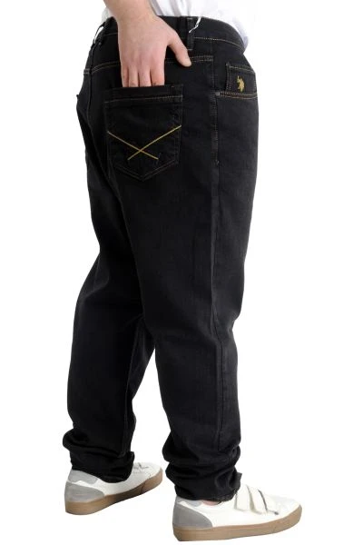 Big Tall Men Jeans Classic 5 Pockets Marvel 22922 Black