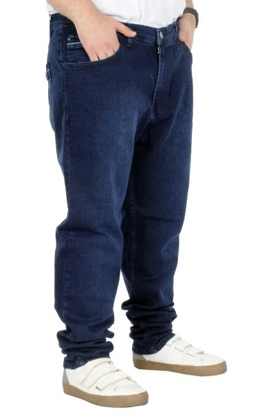 Büyük Beden Kot Pantolon Klasik 5 Cep Lopez Blue 22926 Lacivert