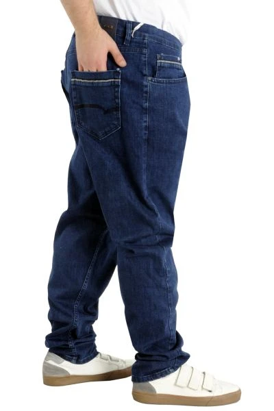 Big Tall Men Jeans Classic 5 Pockets Mark 22930 Navy Blue