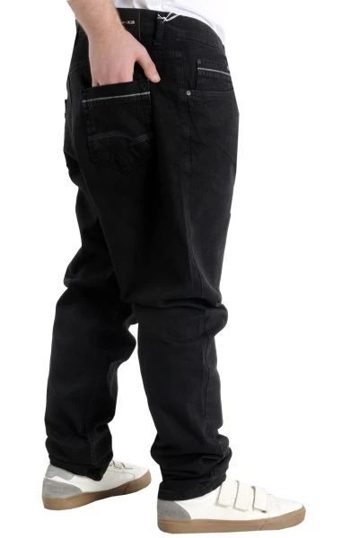 Big Tall Men Jeans Classic 5 Pockets Paraguay 22931 Black