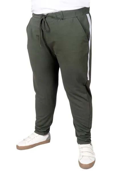 Büyük Beden Eşofman Altı DarPaça  Stripe 22509 Haki [product_color]