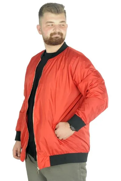 Büyük Beden Erkek Kolej Mont Jesica 22611 Kırmızı [product_color]