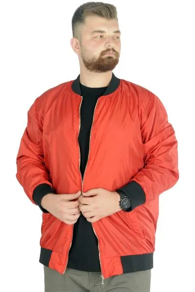 Büyük Beden Erkek Kolej Mont Jesica 22611 Kırmızı [product_color]
