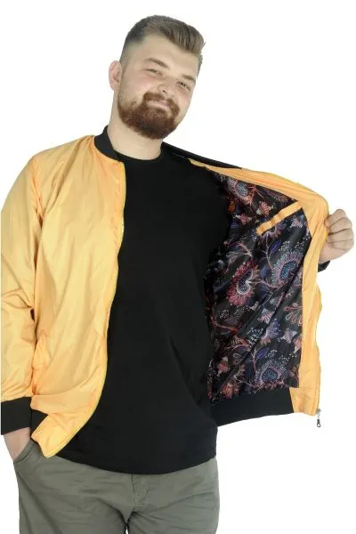 Büyük Beden Erkek Kolej Mont Jesica 22611 Sarı [product_color]