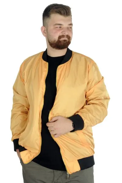 Büyük Beden Erkek Kolej Mont Jesica 22611 Sarı [product_color]
