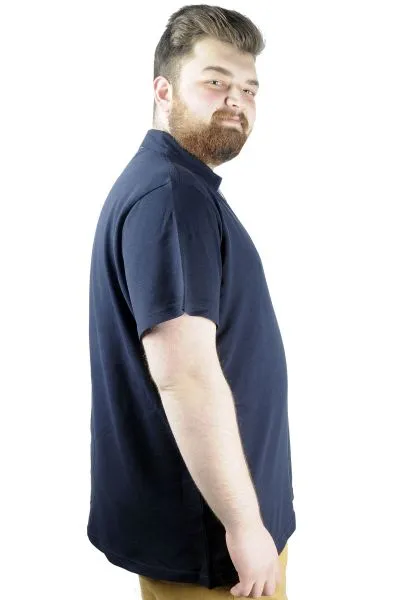 Büyük Beden Erkek T shirt Polo MDX Club 22305 Lacivert LACIVERT