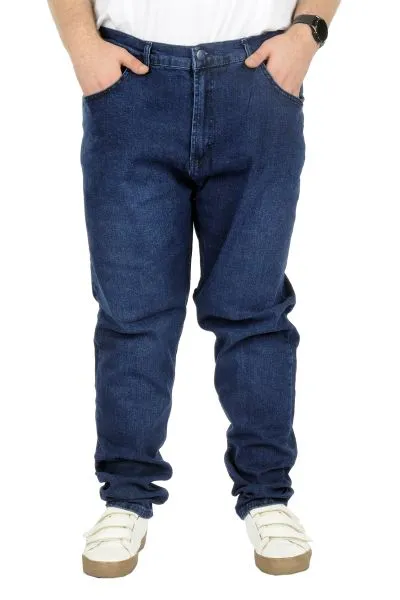 Büyük Beden Kot Pantolon Klasik 5 Cep Lopez Blue 22926 Mavi [product_color]