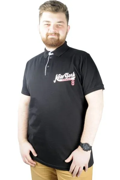 Erkek T shirt Polo New York Throwback 22302 Siyah SIYAH