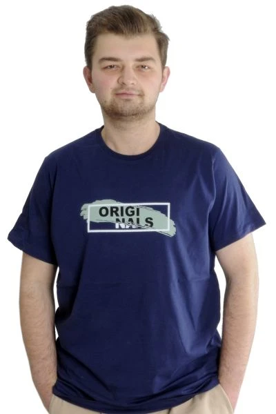 Büyük Beden Erkek T-shirt ORIGINALS 23102 İndigo