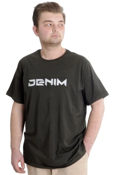 Büyük Beden Erkek T-shirt DENIM 23115 Haki