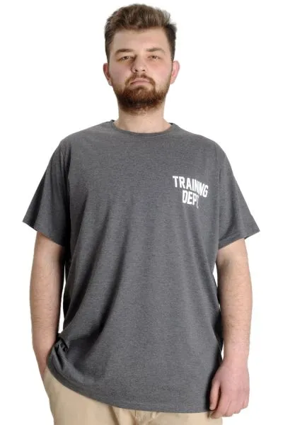 Big Size Mens T-Shirt TRAINING DEPT 23128 AntraMelange
