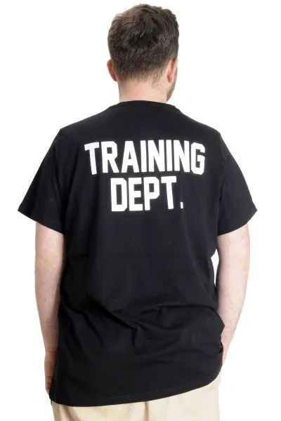 Büyük Beden Erkek T-shirt TRAINING DEPT 23128 Siyah