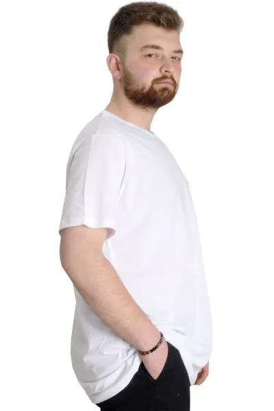 Big Size Mens T-Shirt AUTHENTIC 23140 White