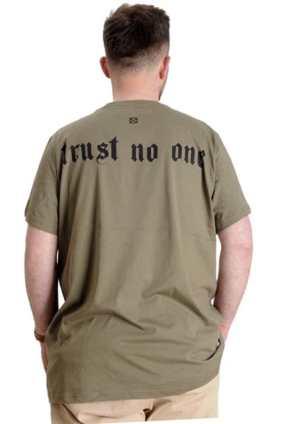 Büyük Beden Erkek T-shirt TRUST 23150 Haki