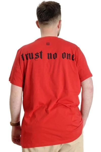 Büyük Beden Erkek T-shirt TRUST 23150 Kırmızı