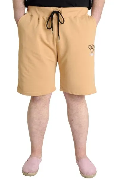 Big Size Mens Short 1991 23410 Beige