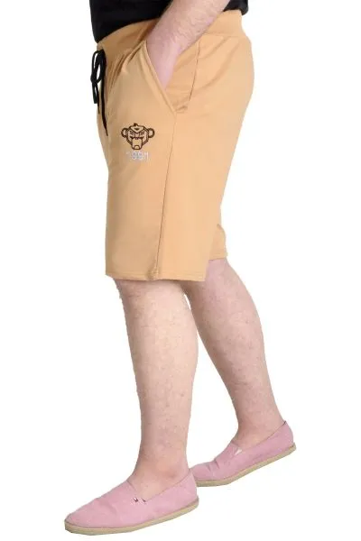 Big Size Mens Short 1991 23410 Beige