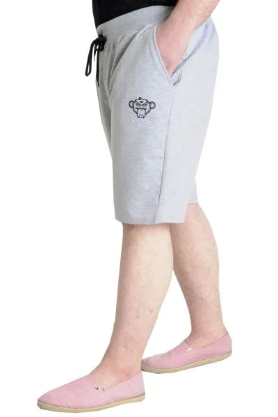 Big Size Mens Short 1991 23410 Grey Melange