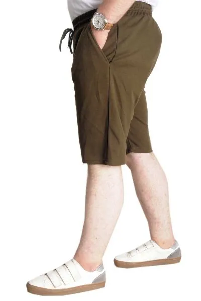 Big Size Mens Short Interlock 23515 Khaki